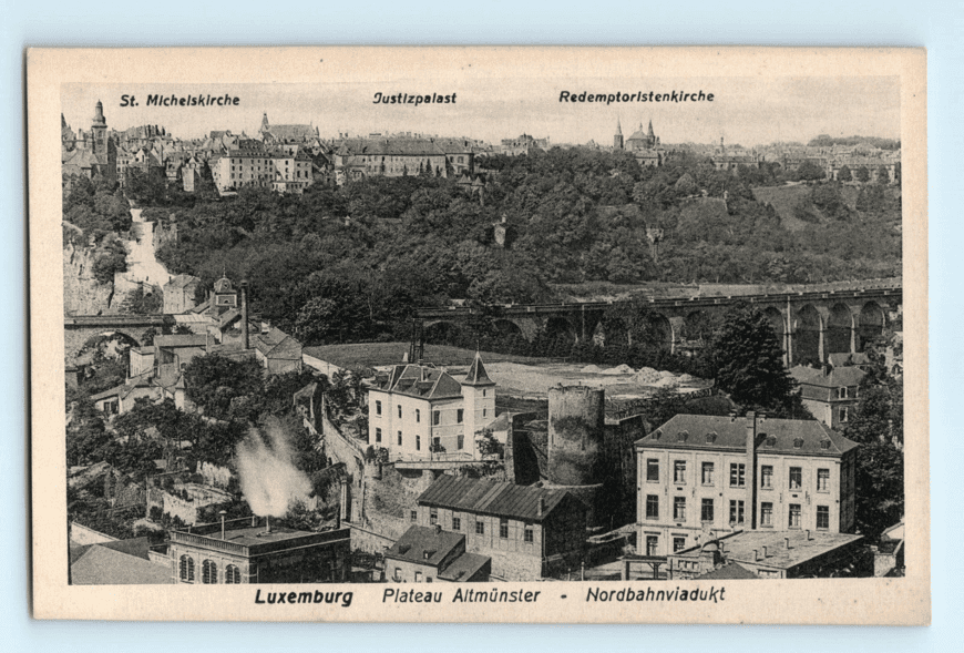 c.1900 Luxemburg Plateau Altmunster Vintage Real Photo Postcard PRRC