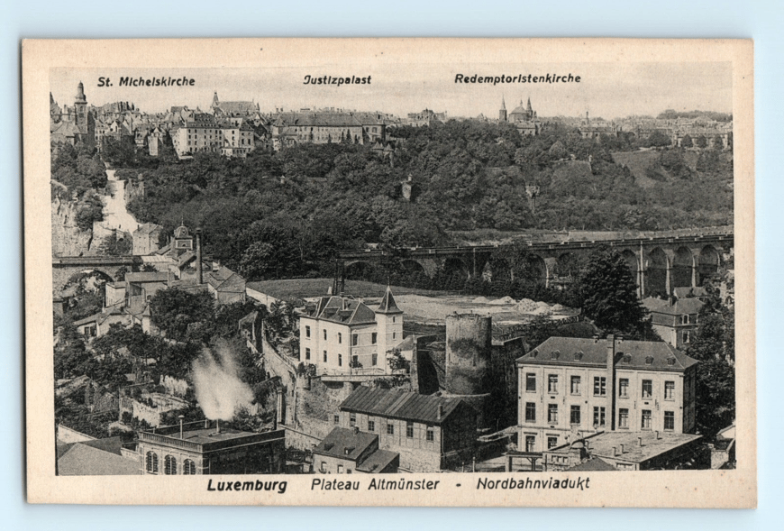 c.1900 Luxemburg Plateau Altmunster Vintage Real Photo Postcard PRRC