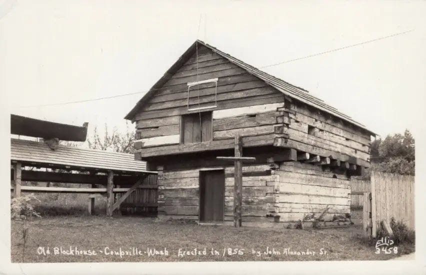 Blockhouse in Coupville Washington Erected in 1855 by John Alexander (No. 3458)