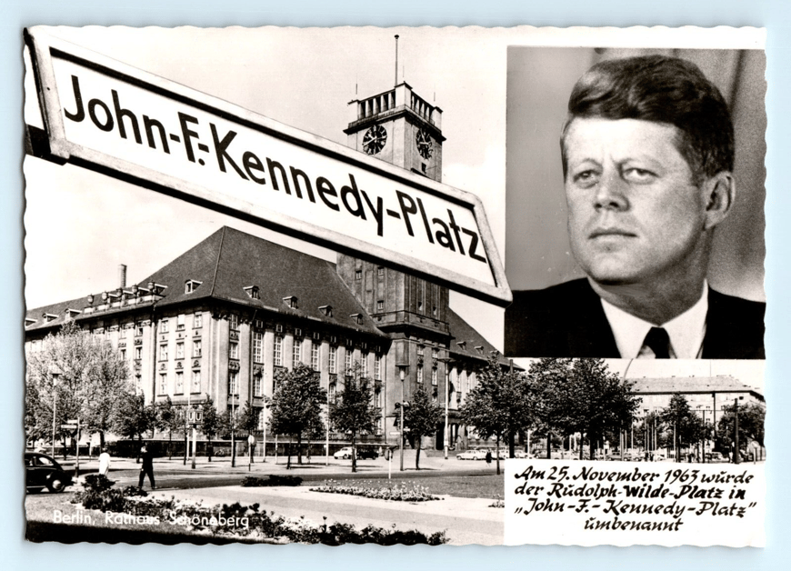1963 John F. Kennedy Platz Berlin, Germany RPPC Real Photo Postcard